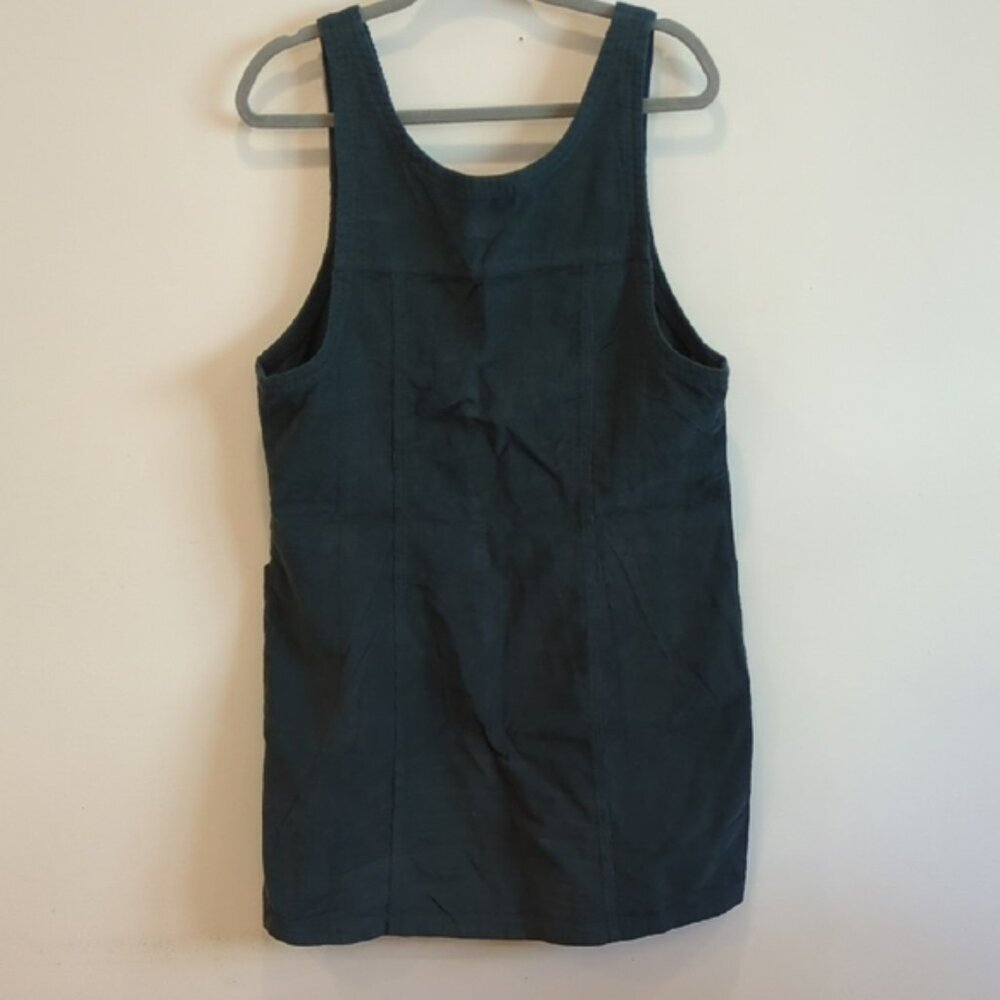 Toad&Co Scouter Cord Jumper Dress Large Navy/Teal Y2K CabinCore Cottage Prairie - Picture 7 of 8